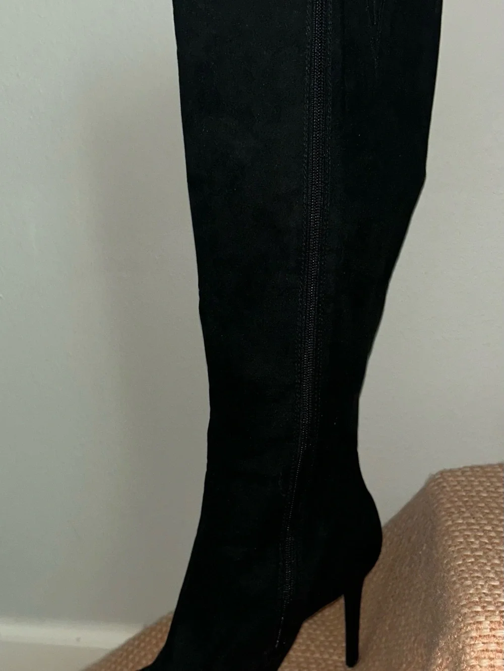 NEW INC International Concepts Black Over-the-Knee Stiletto Boots Sz 10.5